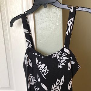 Black and white loft maxi dress-worn once